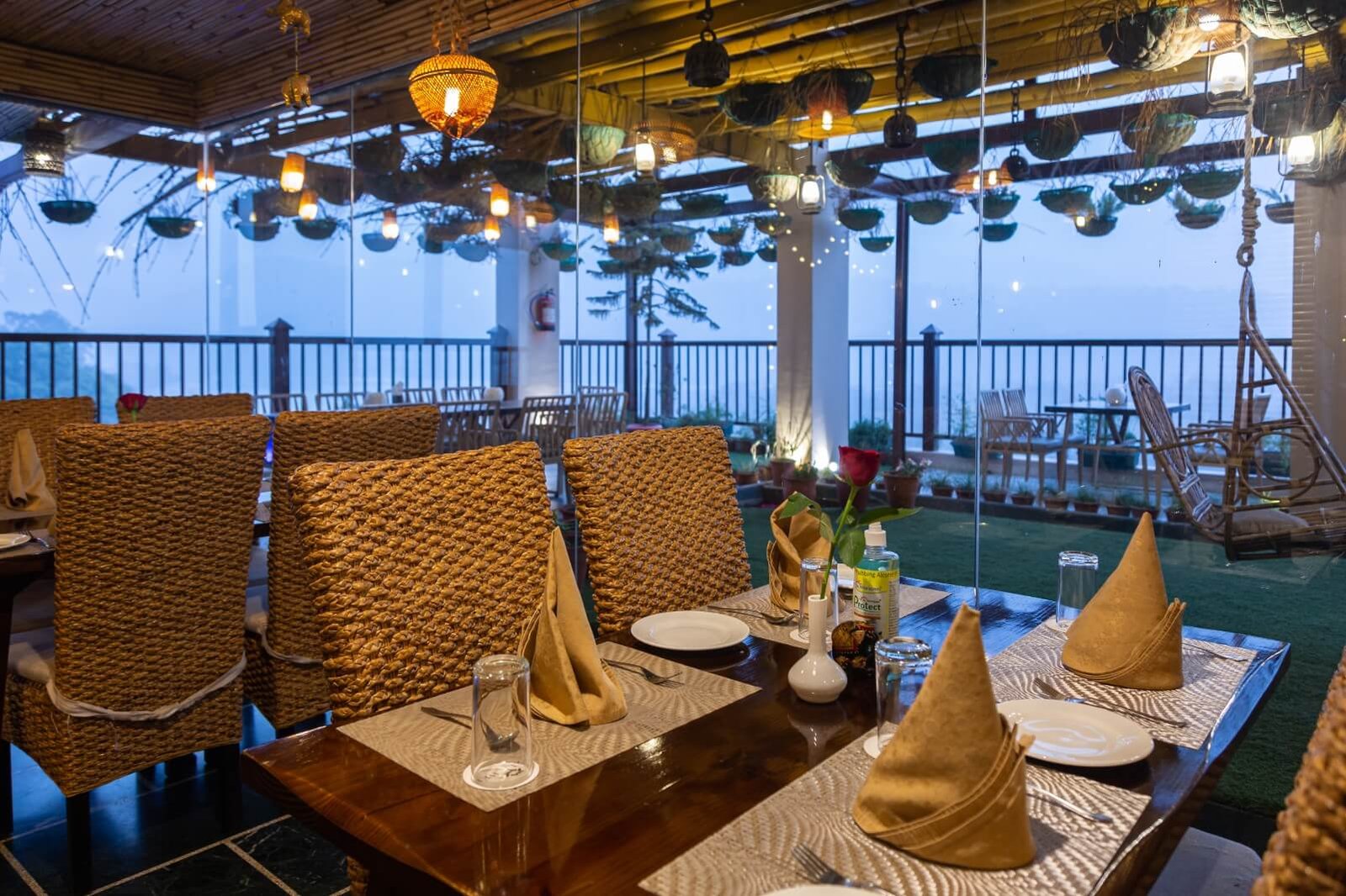 The Sitting Elephant a Rooftop Restaurant Overlooking River Ganga